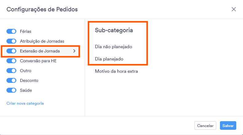 Anexo do usuário